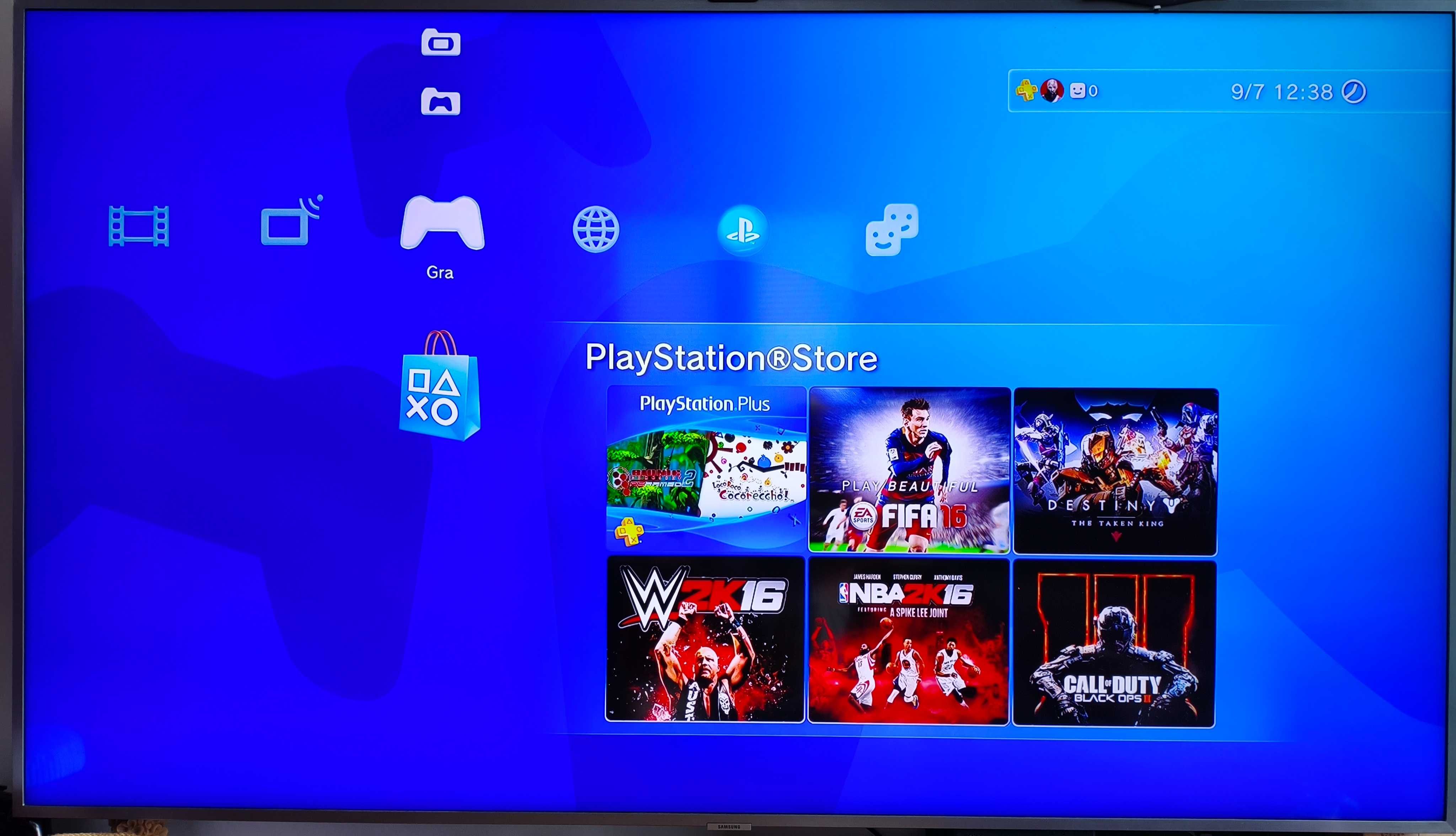 PlayStation 3 Slim 320GB CECH-2504B + 2 x PS Move, kamerka, 3 gry.