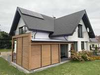 Zadaszenie tarasu  pergola -takze dla szeregowcow