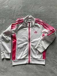 Bluza adidas biała rozpinana, rozmiar 128