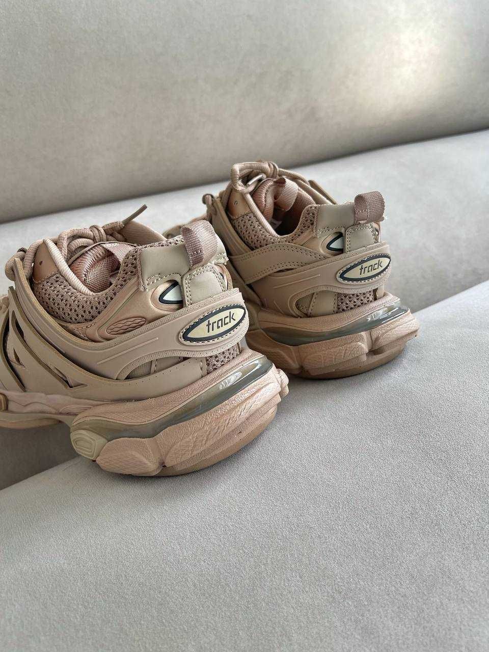 Женские кроссовки Balenciaga Track Beige Premium. 36-41