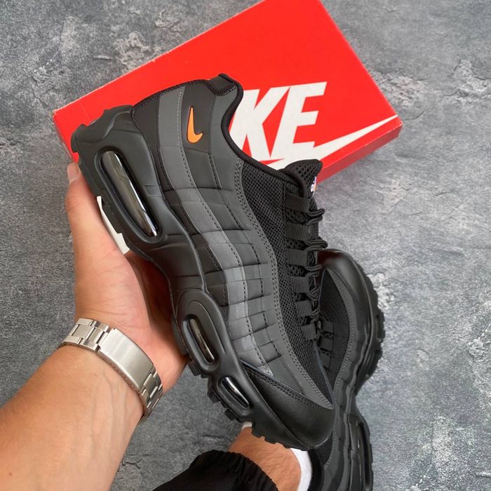 Кросівки Nike Air max 95 black&orange/найк аір макс 95/air макс