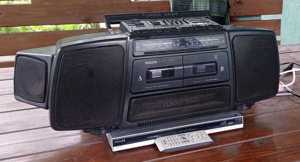 магнитола philips Plilips AWE 7694 boombox со встроенным сабвуфером