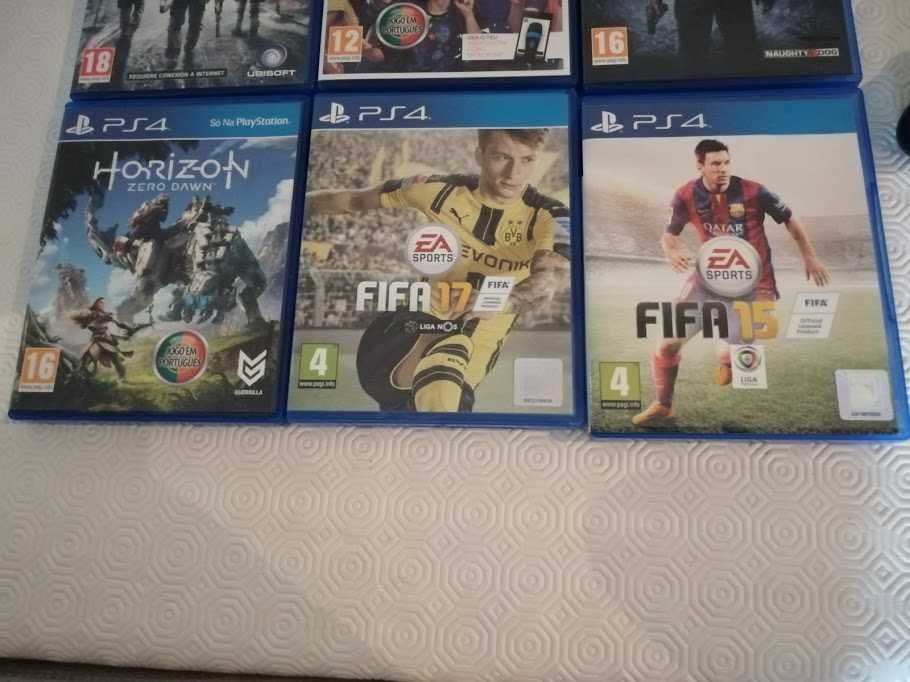 Jogos como novos, com selo de venda, PS4