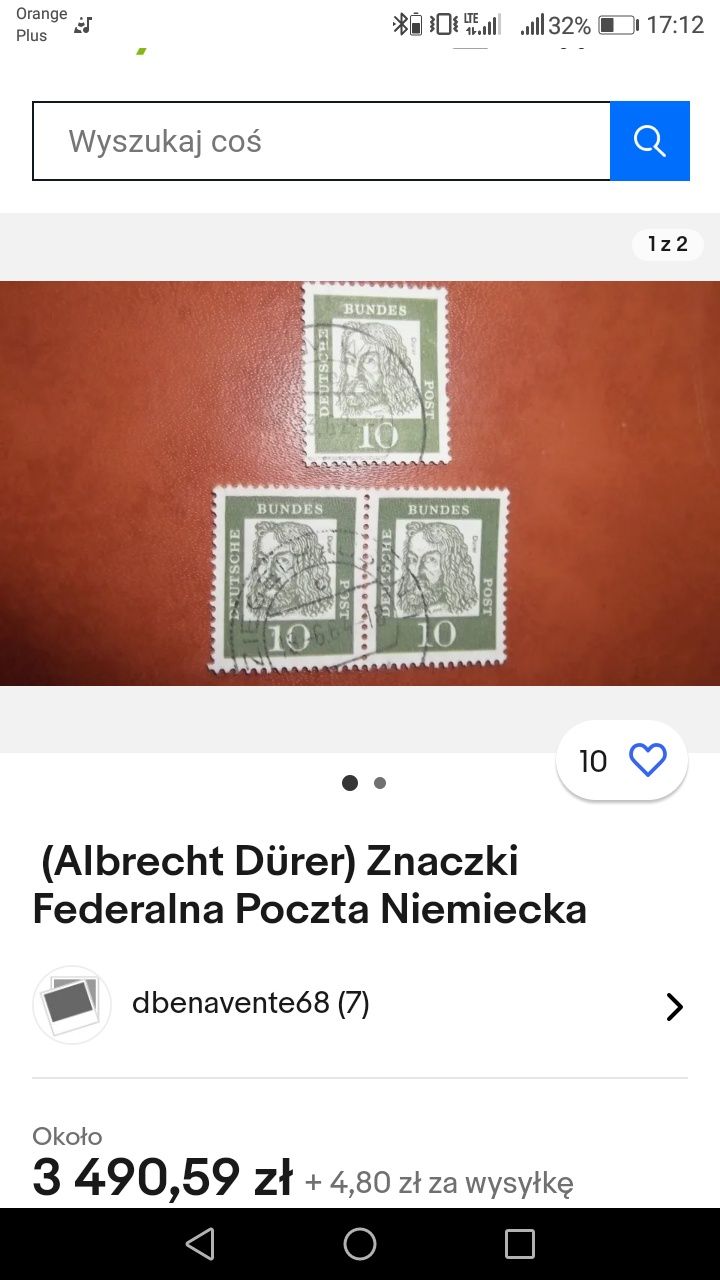 Znaczki pocztowe - Znaczek pocztowy Federalna Poczta Niemiecka