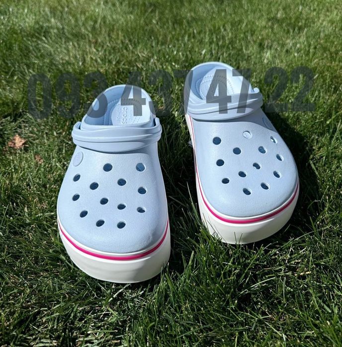 Жіночі крокси на платформі Crocs Crocband Platform Ідеальні Crocs Clog