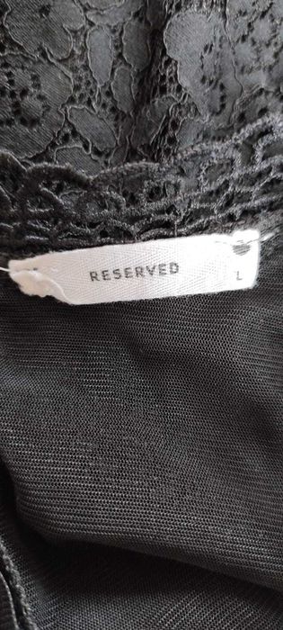 Piękna koronkowa czarna bluzka Reserved