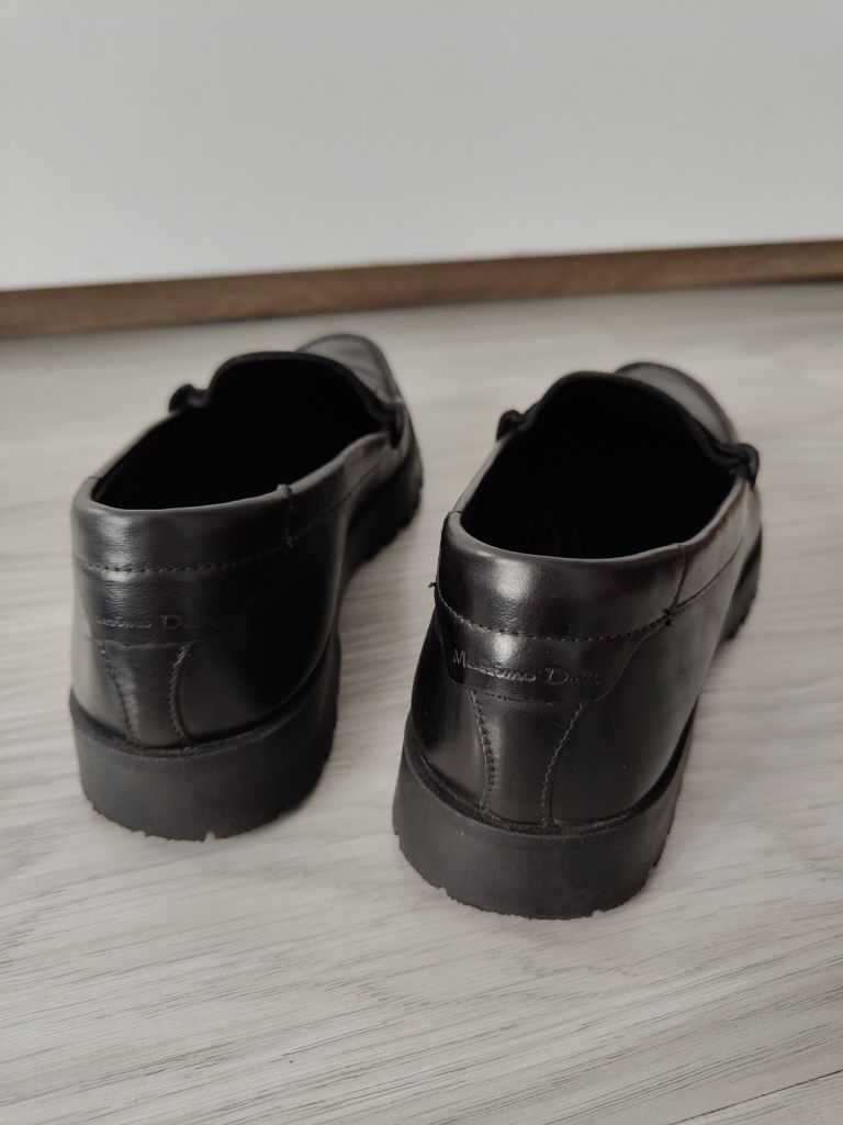 Buty Massimo dutti 38 loafersy mokasyny na grubej podeszwie