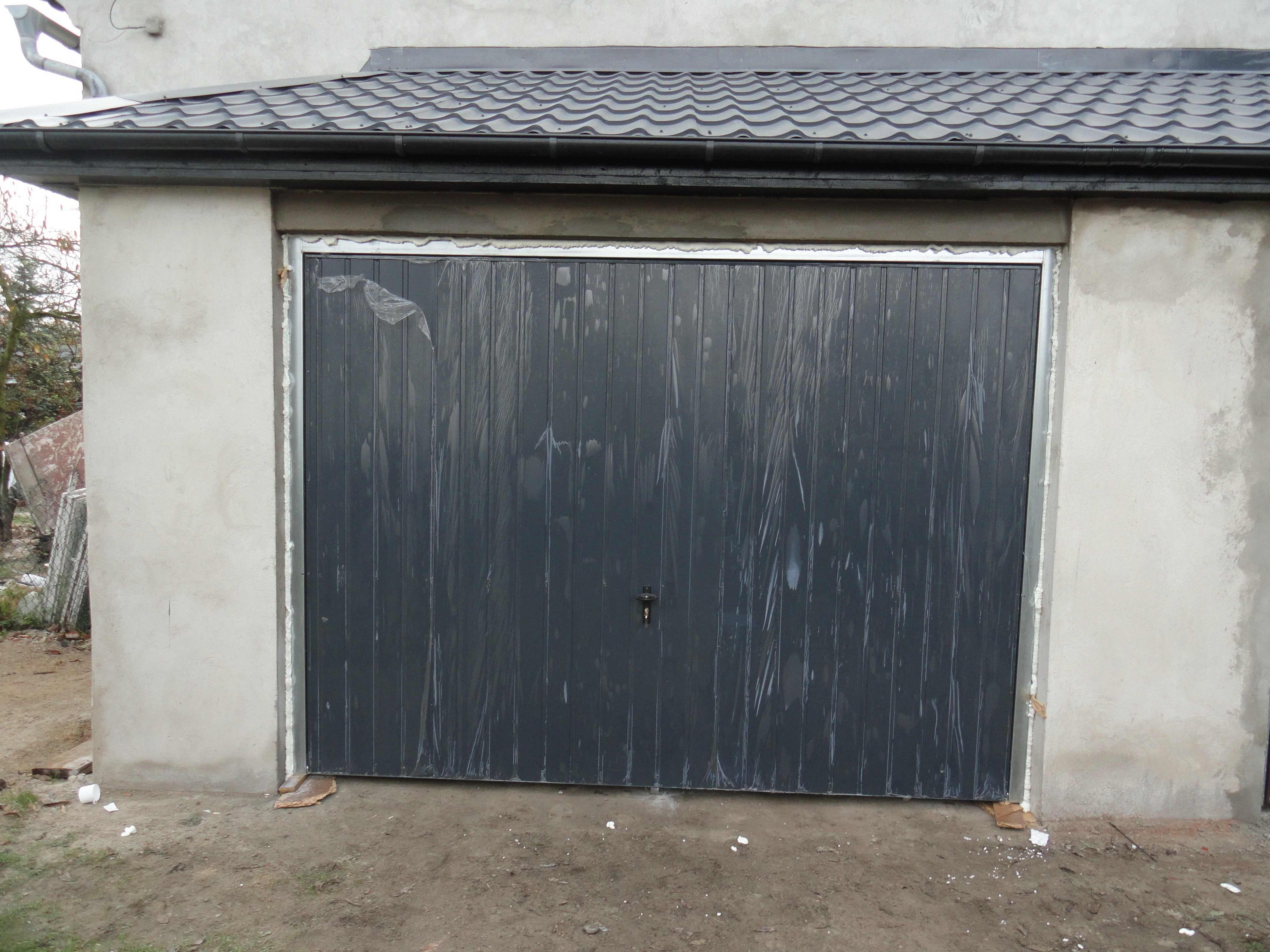 Brama garażowa uchylna 208x194 antracyt ocieplona Dostawa Gratis