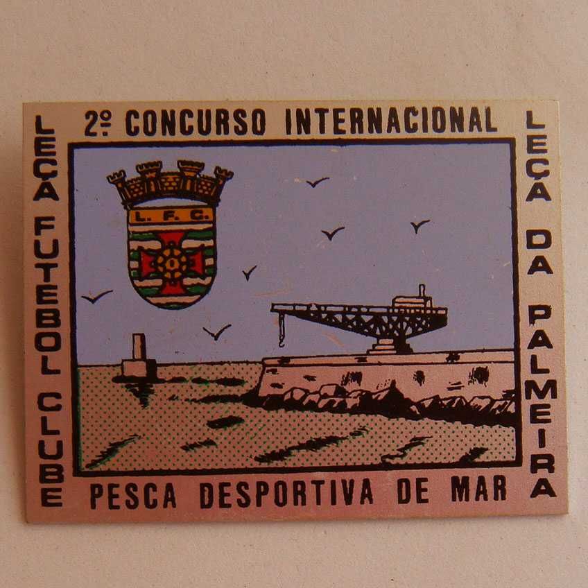 Medalha Pin Concurso de Pesca Desportiva Mar Leça FC Matosinhos