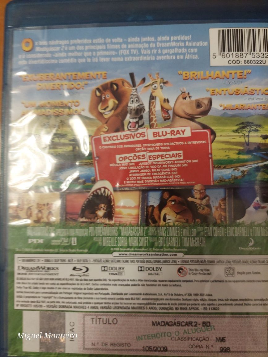 Blu ray Madagascar 2