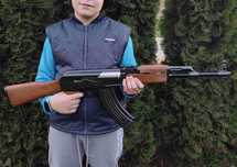 Дитячий автомат Калашнікова АК47 Cyma ZM93 метал на кульках іграшковий