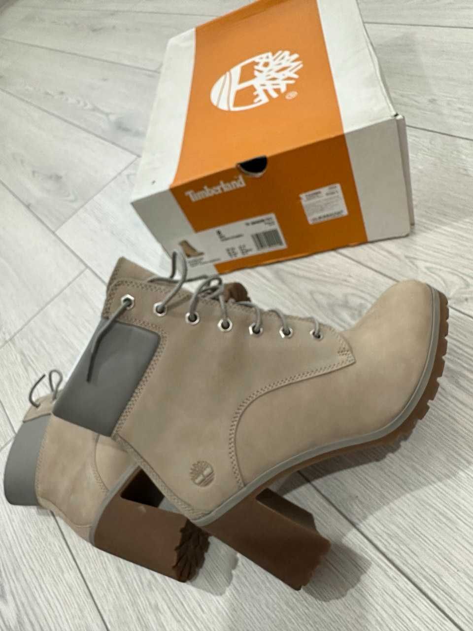 Жіночі черевики Timberland Allington 6 in Light Taupe Nubuck