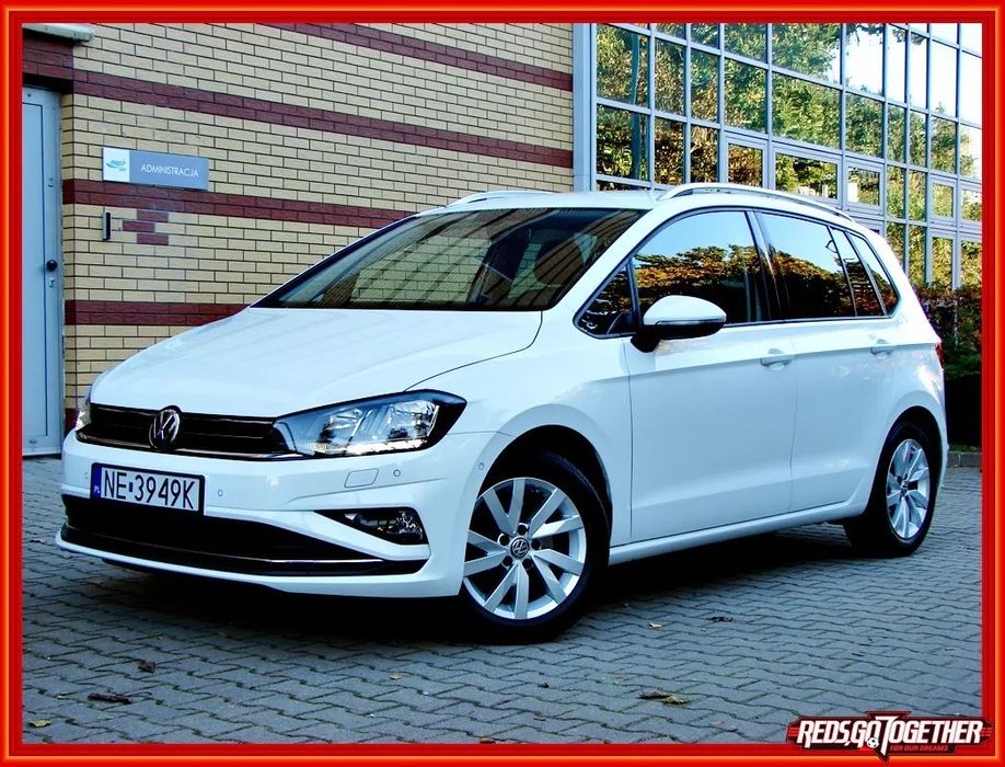 Volkswagen Golf Sportsvan Zarejestrowany Highline Doinwestowany Alakantara 2xLED Navi 2xPDC Alu