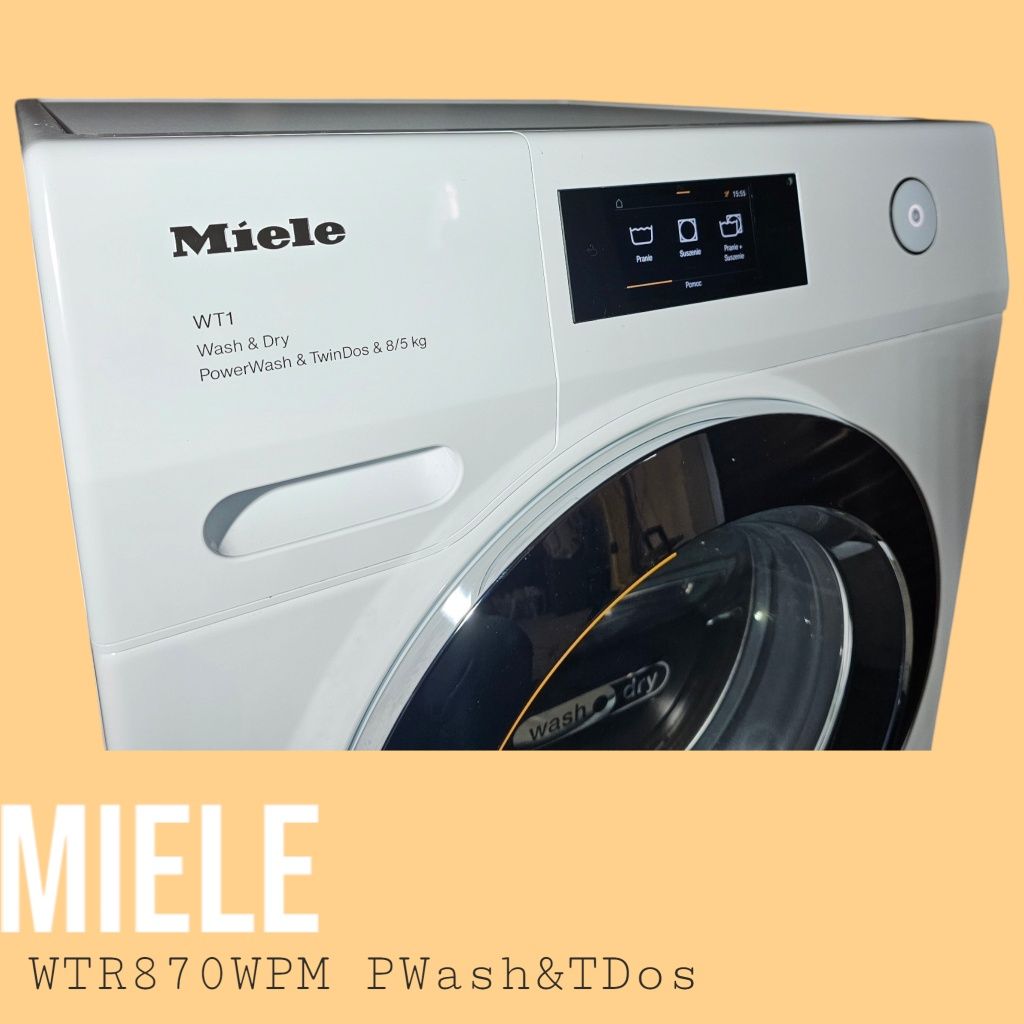 Miele WTR 870 WPM – pralko‑suszarka 8 / 5 kg TwinDos, Wi‑Fi, SteamCare