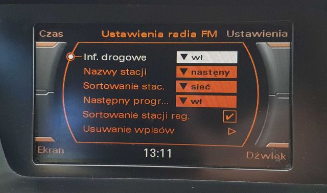 Audi Concert Symphony POLSKIE MENU A4 A5 Q5 Radio bez Nawigacji