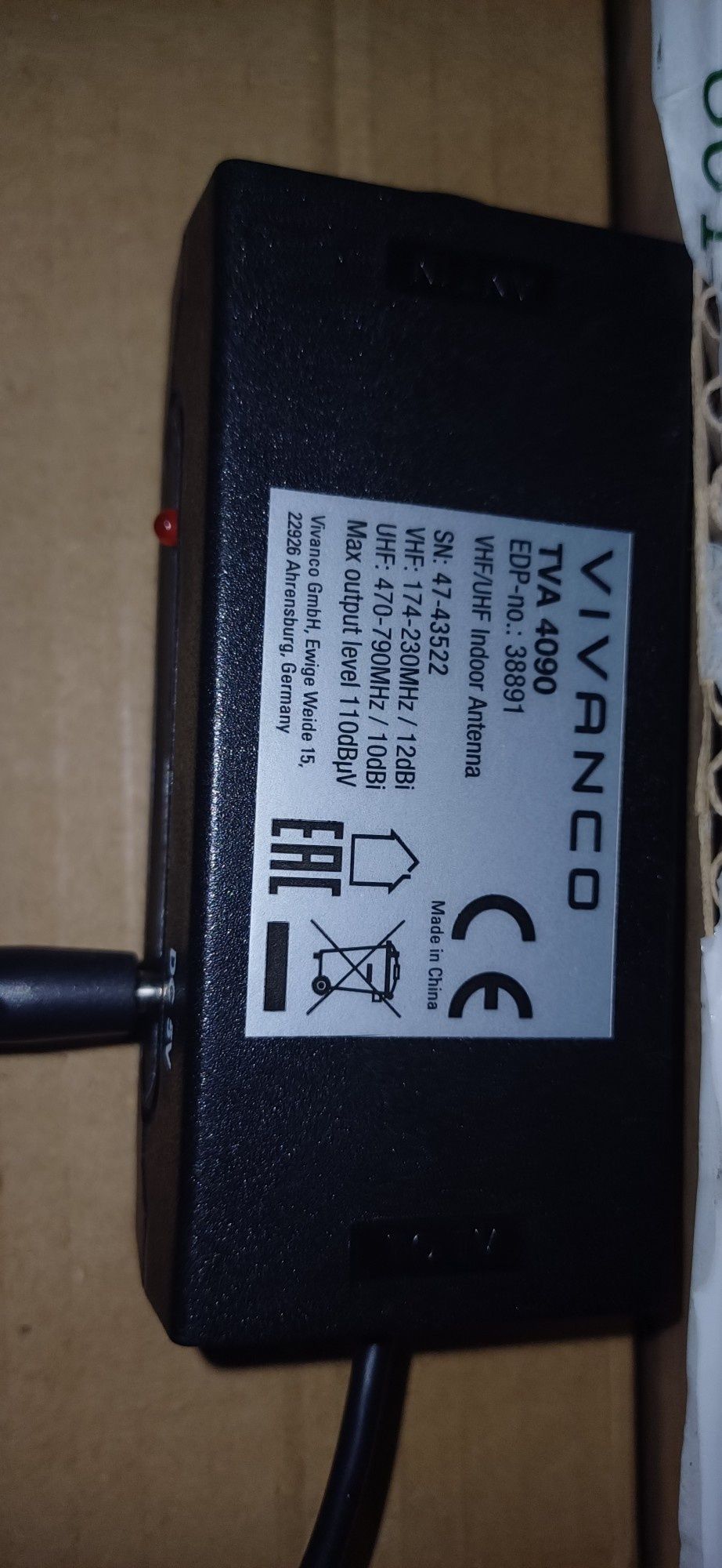 Dekoder wraz z anteną DVB-T