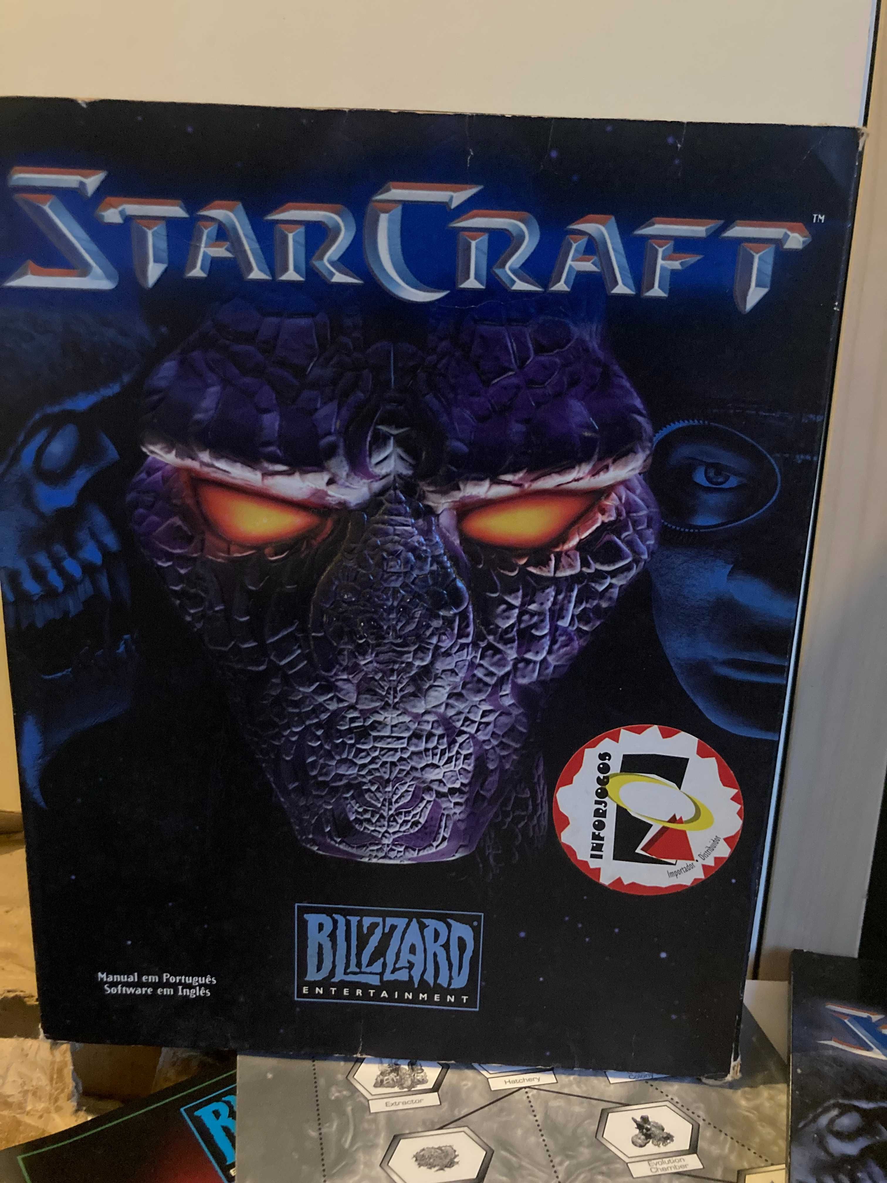 StarCraft Jogo PC Original 1998 na Caixa Windows. Raro de Coleção