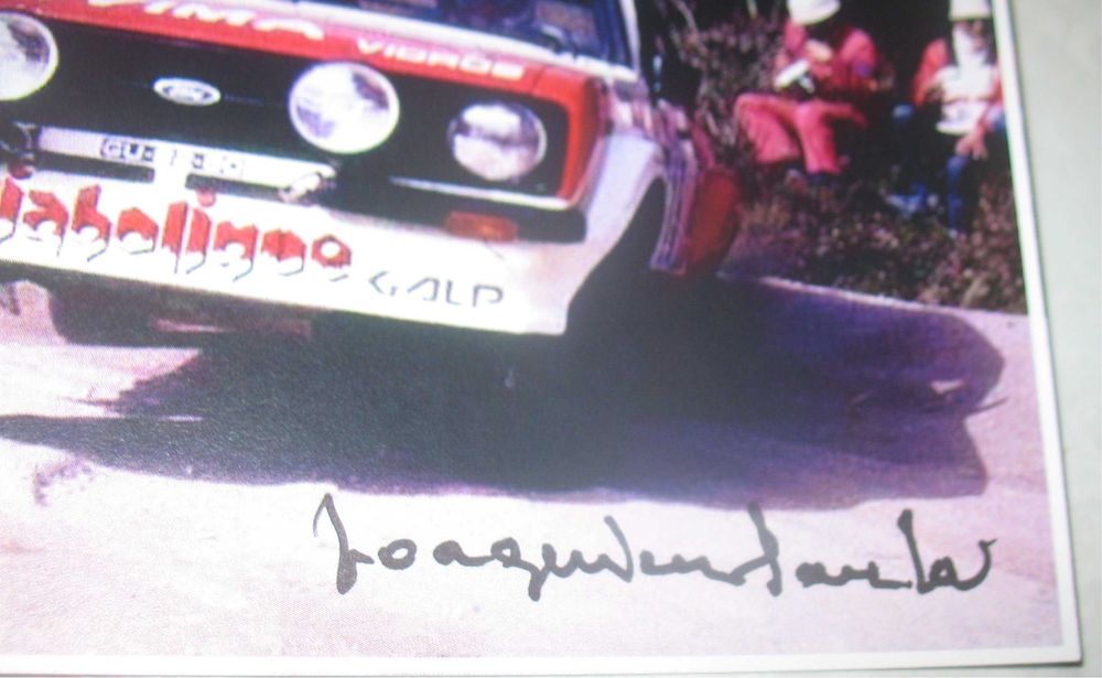Cartão/Foto autografada por Joaquim Santos -Ford Escort MK2 Diabolique