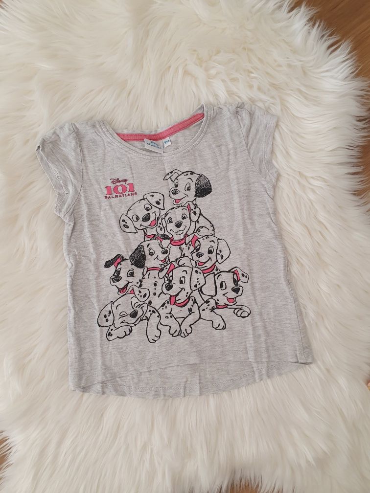 Zestaw  6 sztuk bluzek z krótkim rękawem Myszka Minnie Disney roz. 110