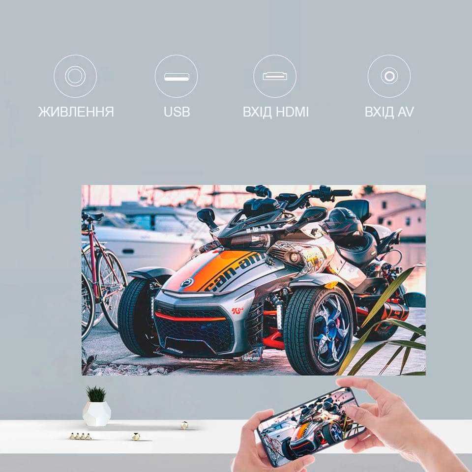 FullHD LED проектор Xiaomi Wanbo T2 Max New (White/Blue) (*Київ*)