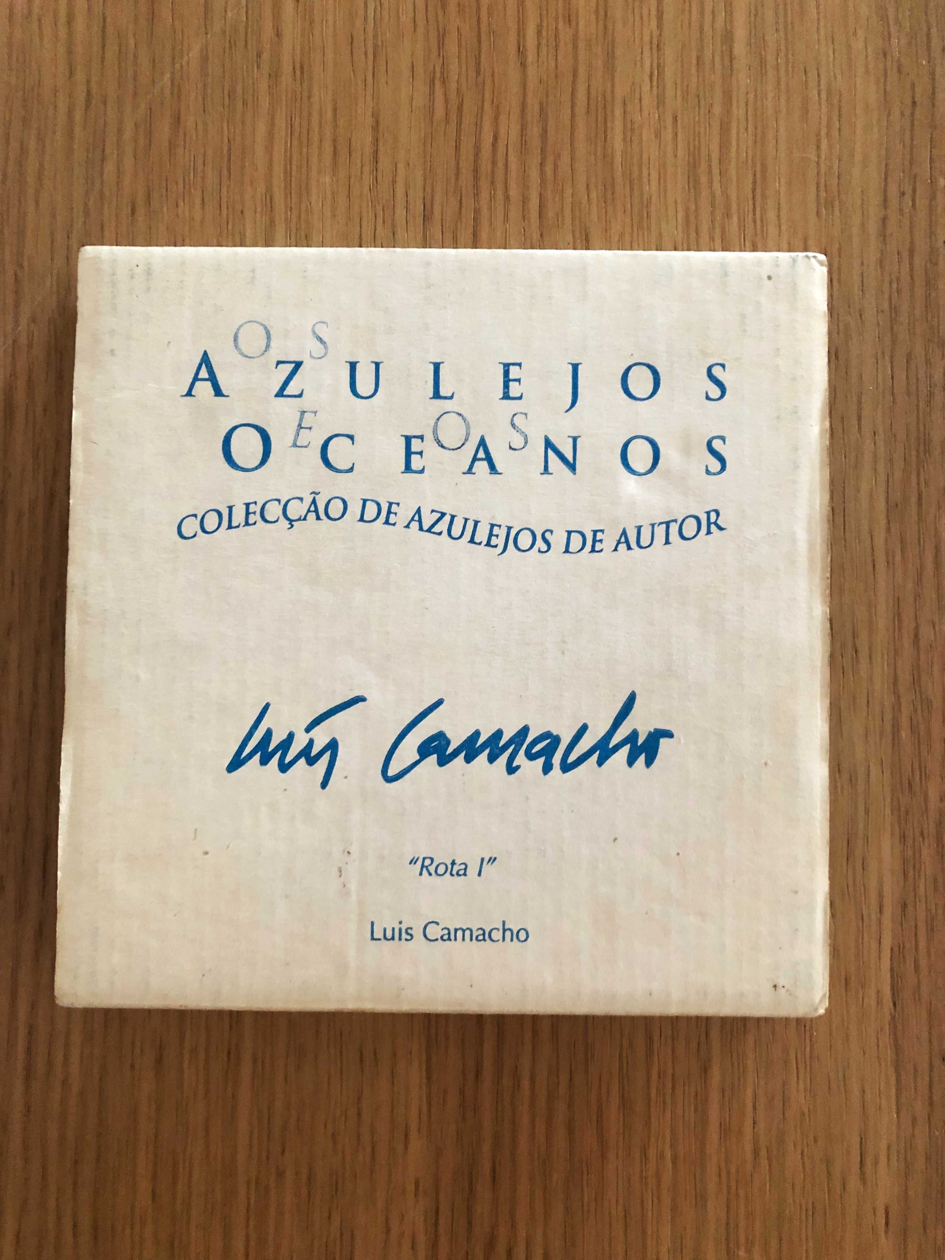 Azulejo Viúva Lamego Luis Camacho "Rota 1" com caixa original