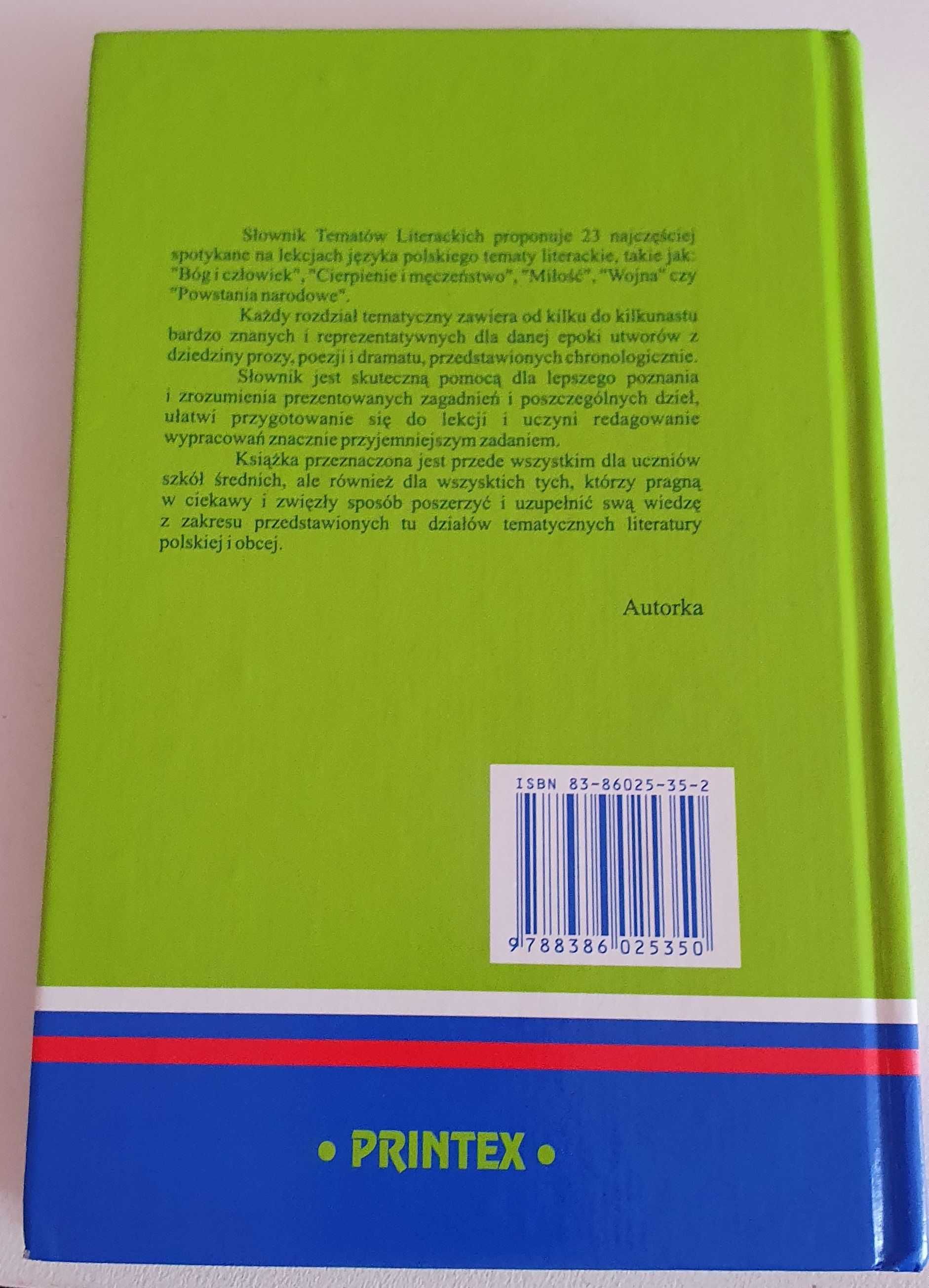 Szkolny słownik tematów literackich J. Matoszko
