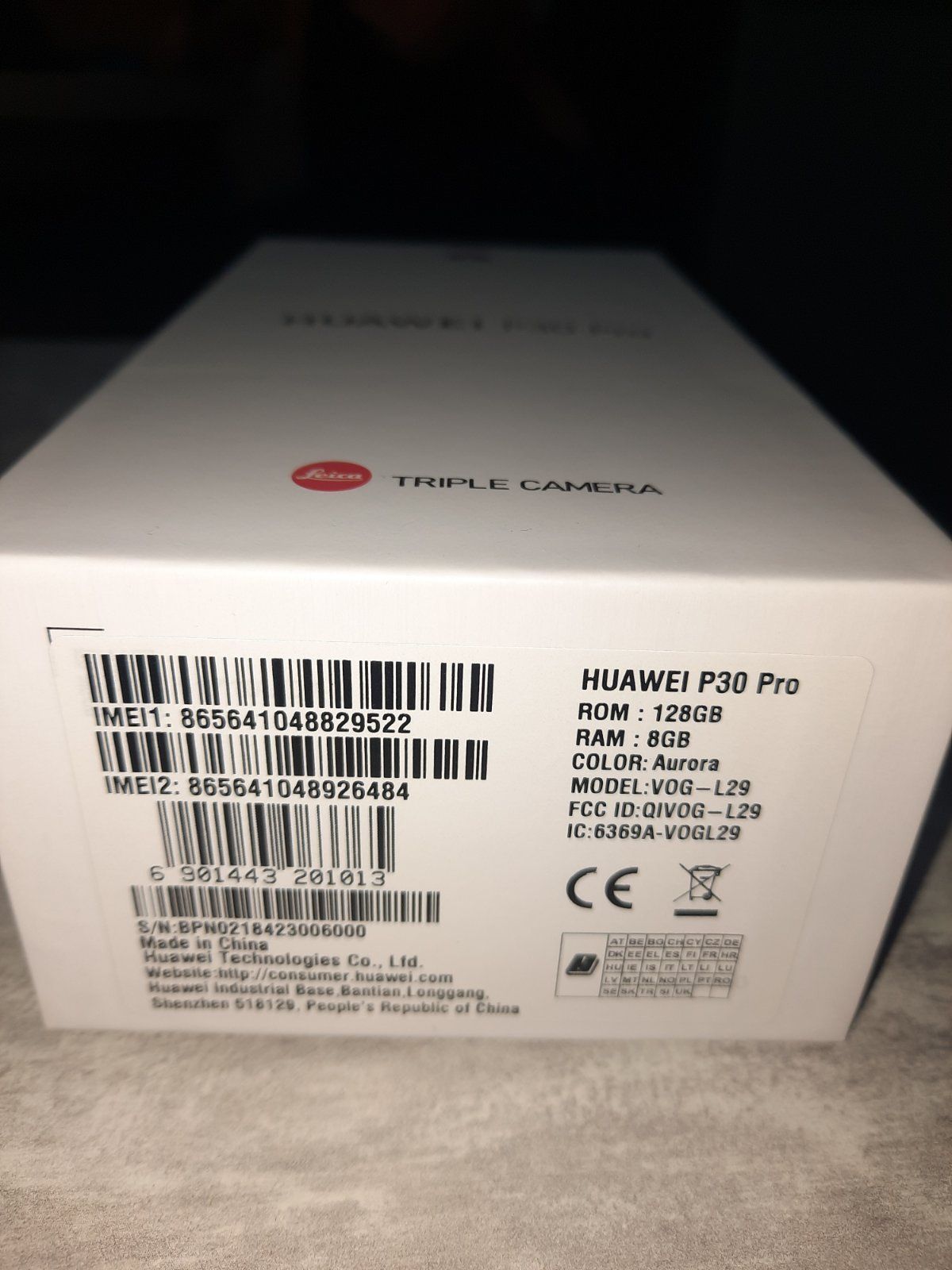 Смартфон Новый Оригинал Huawei P30 Pro 8/128GB Black 6.47" 2340 x 1080