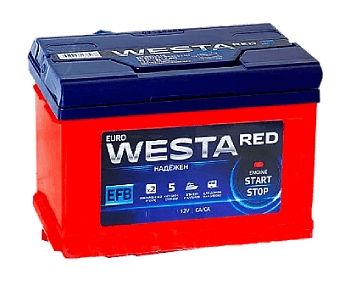 Авто аккумулятор WESTA 6СТ 78Ah 750A R+ EFB Start/Stop (EN)