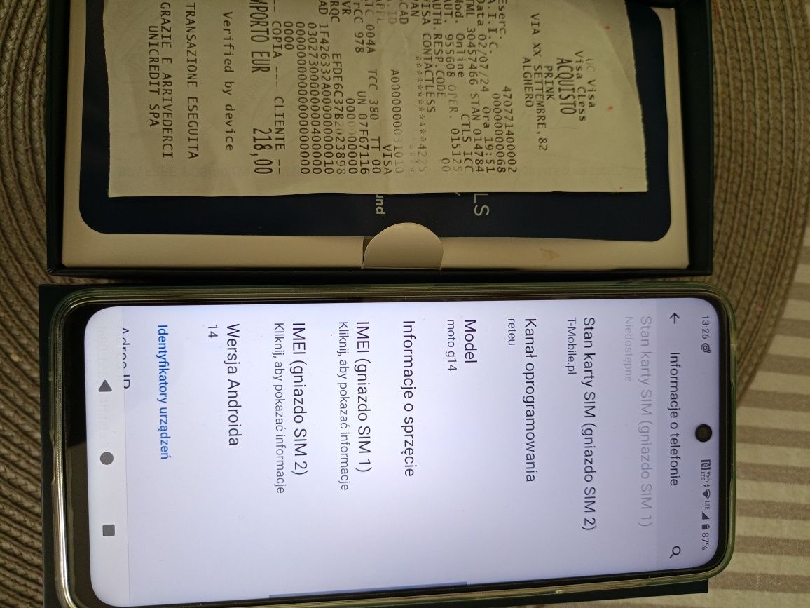 Telefon Motorola Moto g 14 nowy