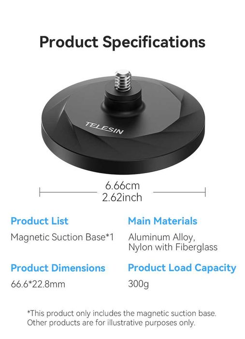 Uchwyt magnetyczny Telesin MAG-005