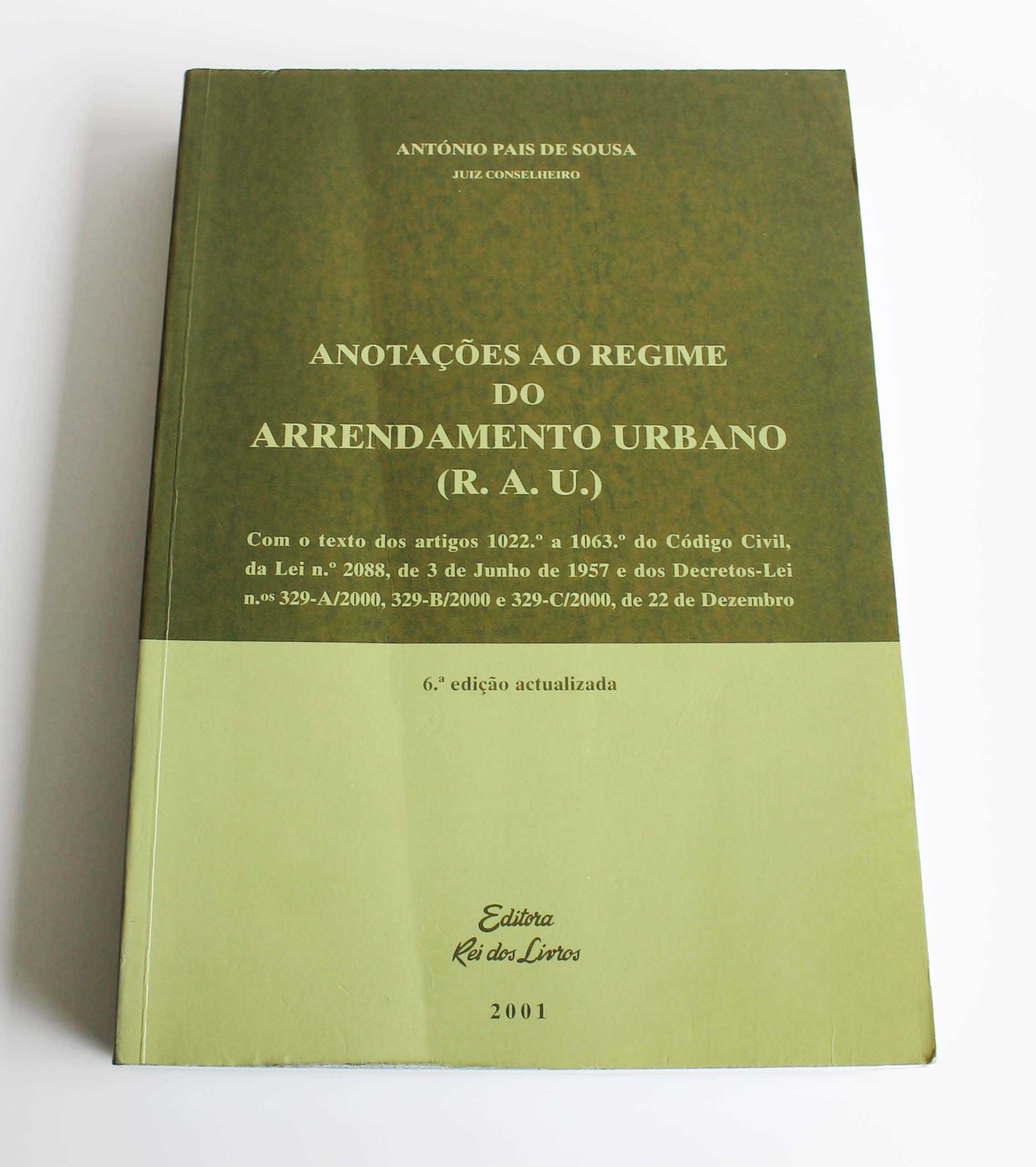 Anotações ao Regime do Arrendamento Urbano de António Pais de Sousa