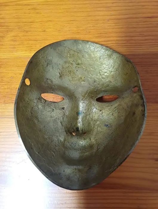 Máscara Veneziana bronze, cloisonné