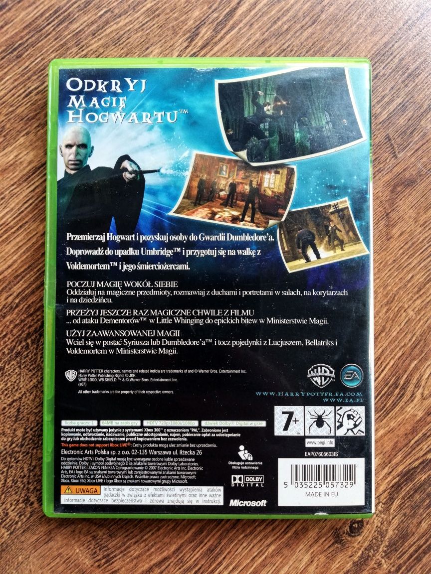 Gra Harry Potter i Zakon Feniksa (PL Dubbing) XboX 360
