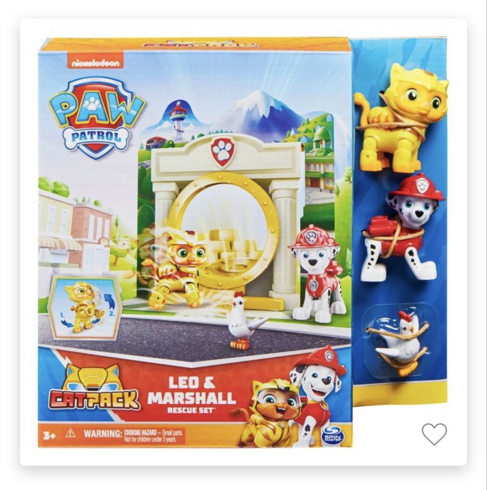 PAW Patrol Leo Cat and Marshall Pack Figures щенячий патруль лео кіт