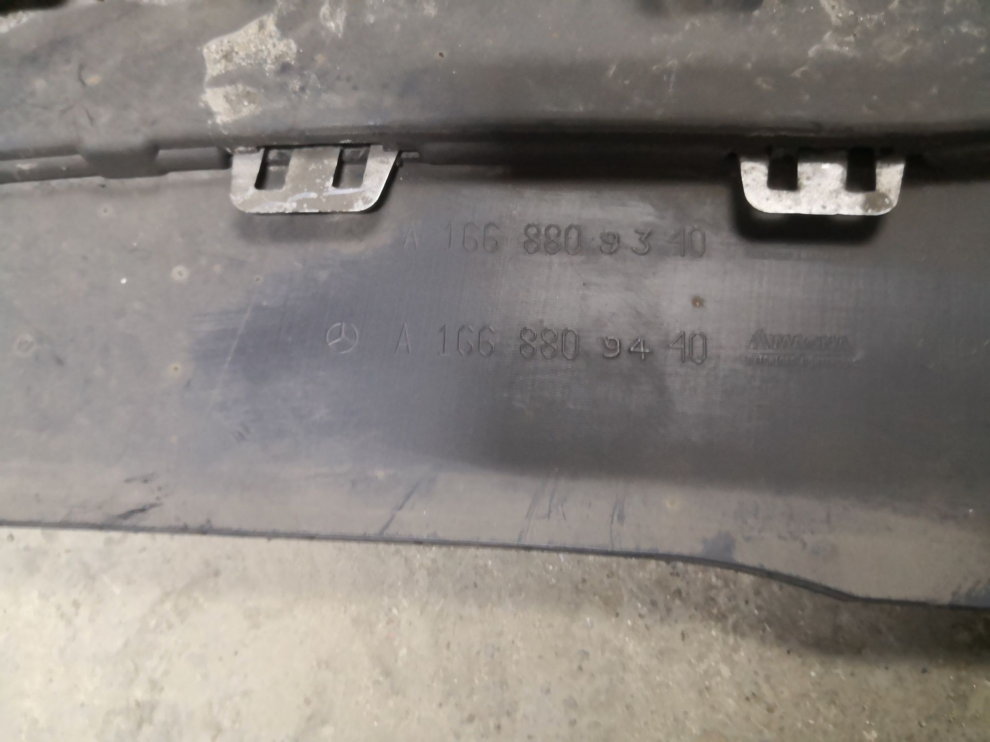 Dyfuzor zderzaka tył Mercedes Ml W166
