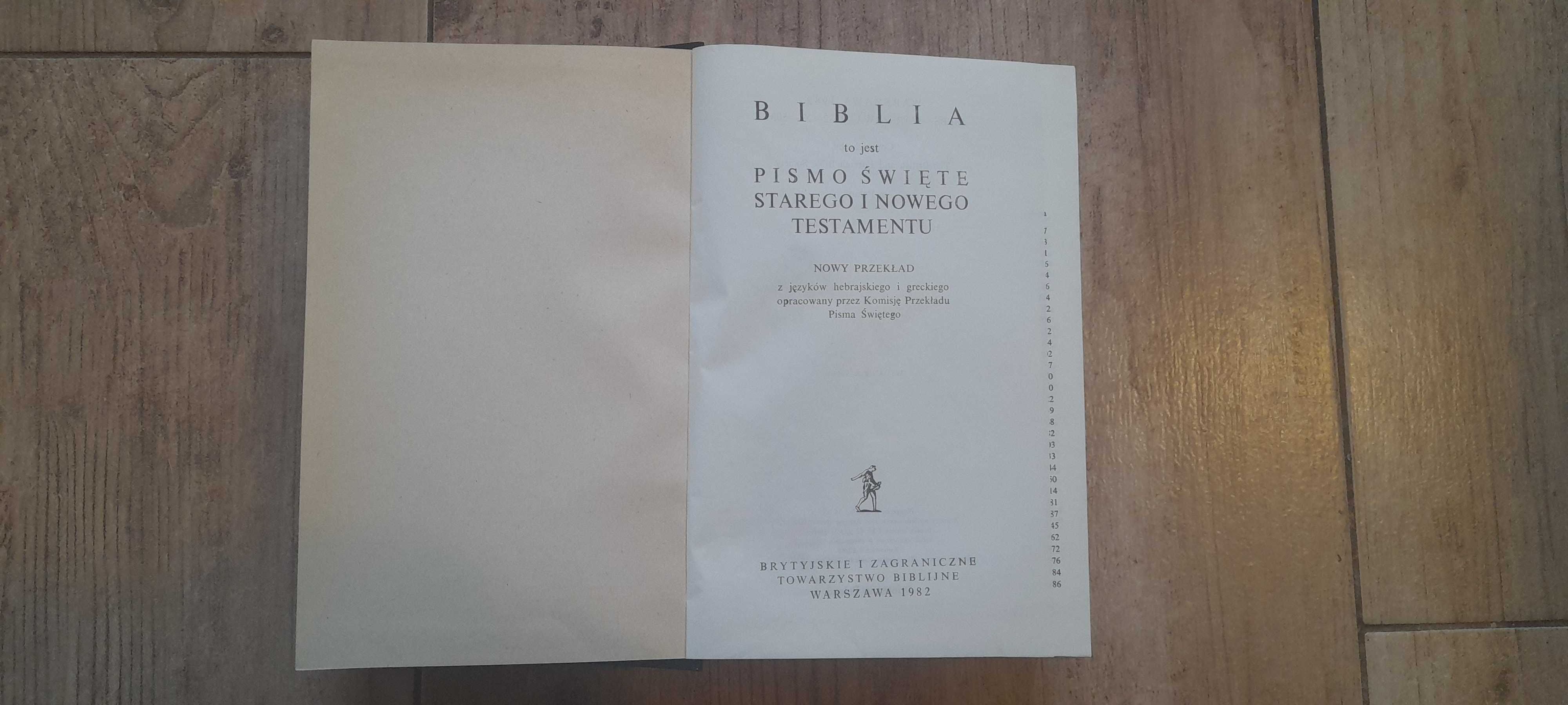 Biblia - Pismo Święte Starego i Nowego Testamentu (BFBS W-wa 1982)