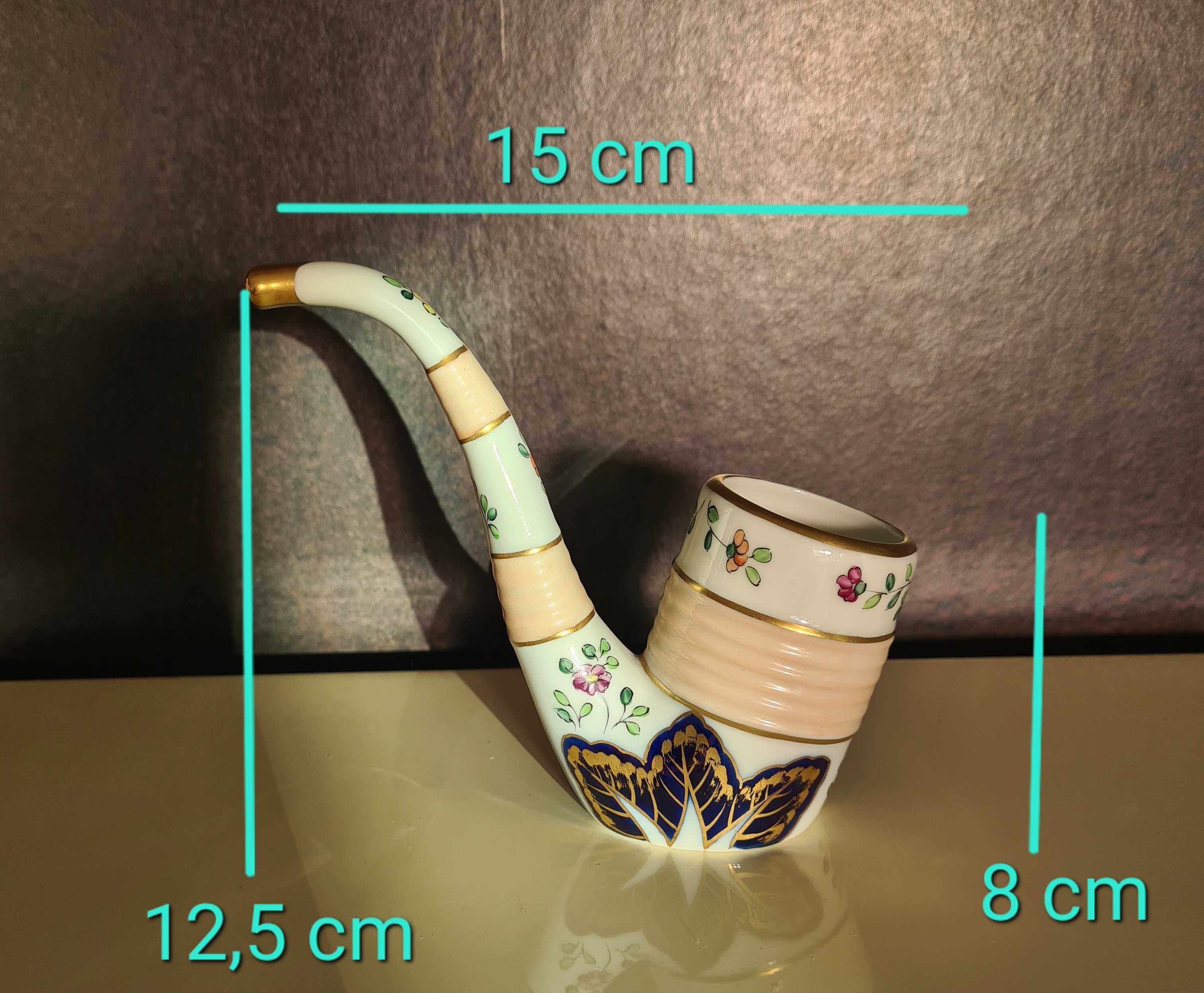 Antigo "Cachimbo" de porcelana Pintado a mão