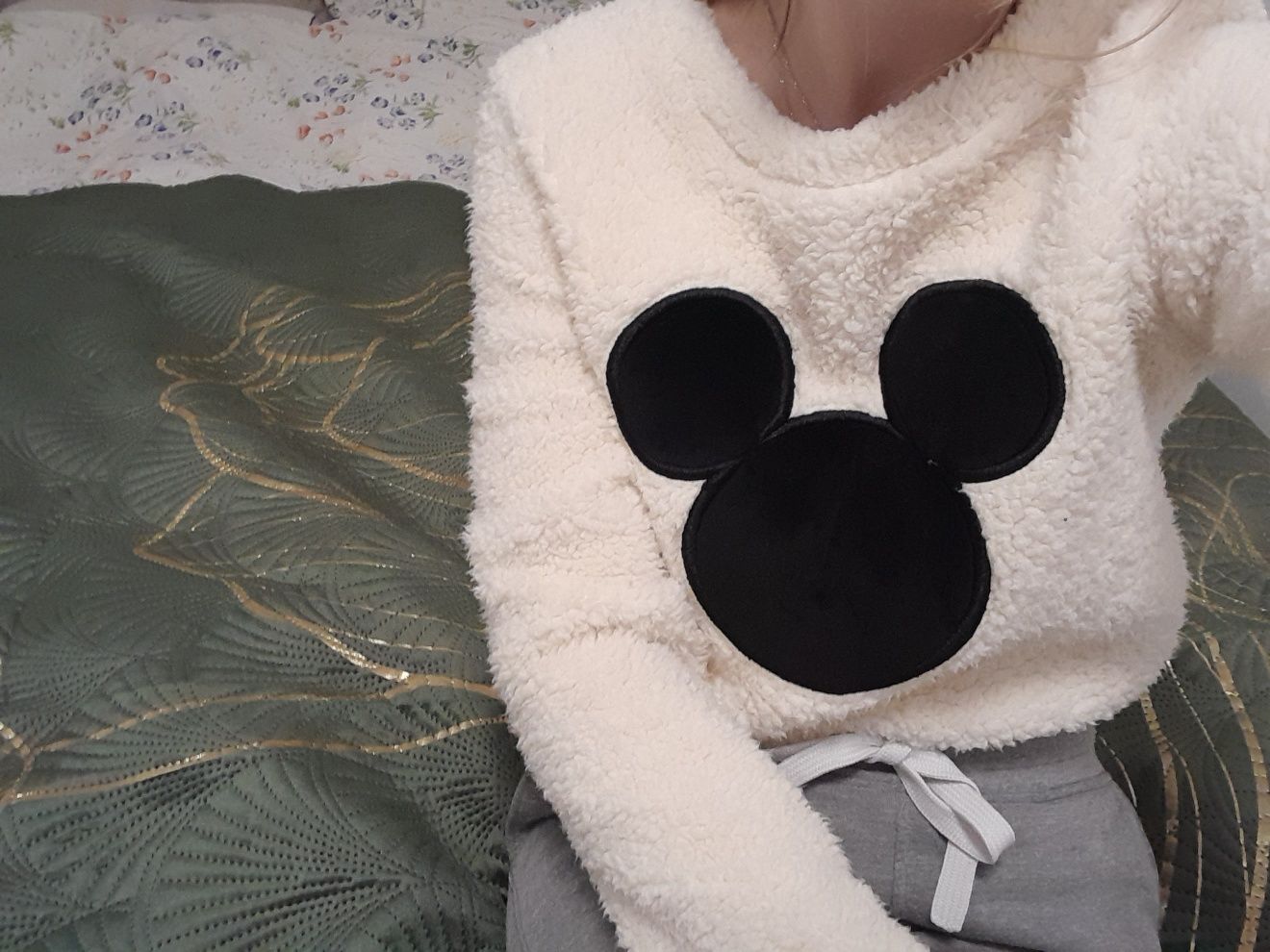 Bluza sweterek futerko disney myszka Miki ciepła xxs xs s