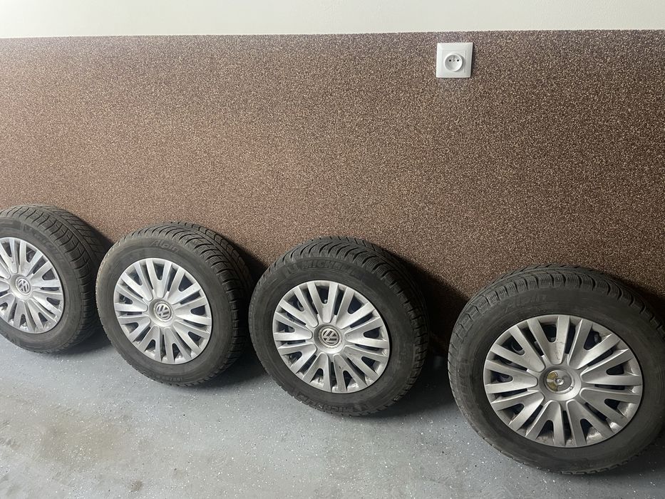 Kola opony felgi 5x112 vw golf 195/65/15 zimowe Michelin Alpin