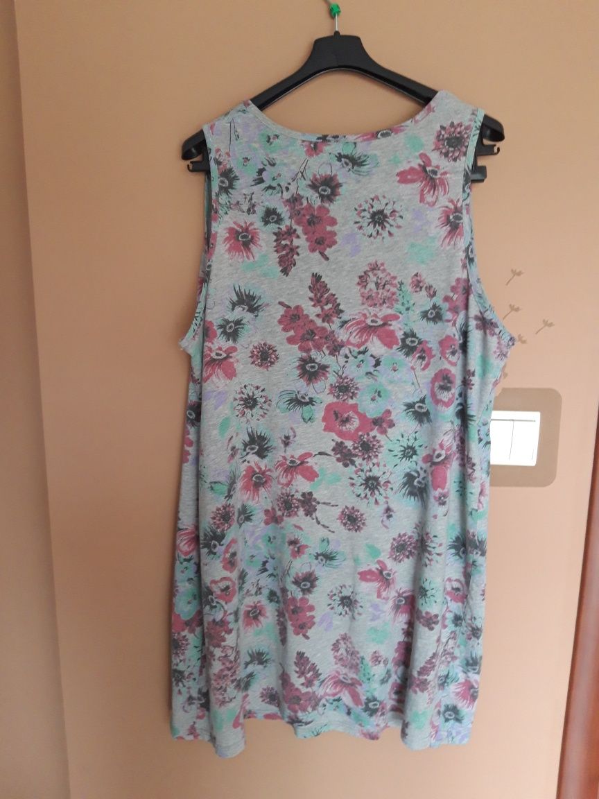 Mini trapezowa sukienka, dłuższa tunika rozmiar 48/50  5XL  Bonprix