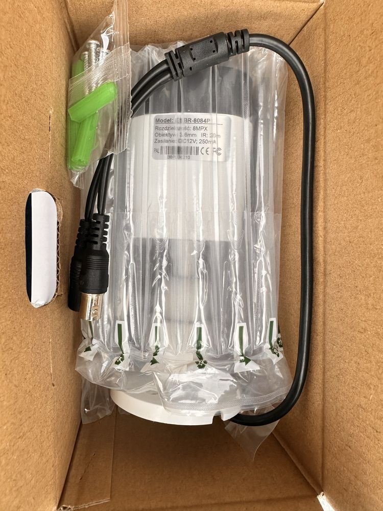 Zestaw monitoringu 4xkamera 8mpx rejestrator 1TB monitoring