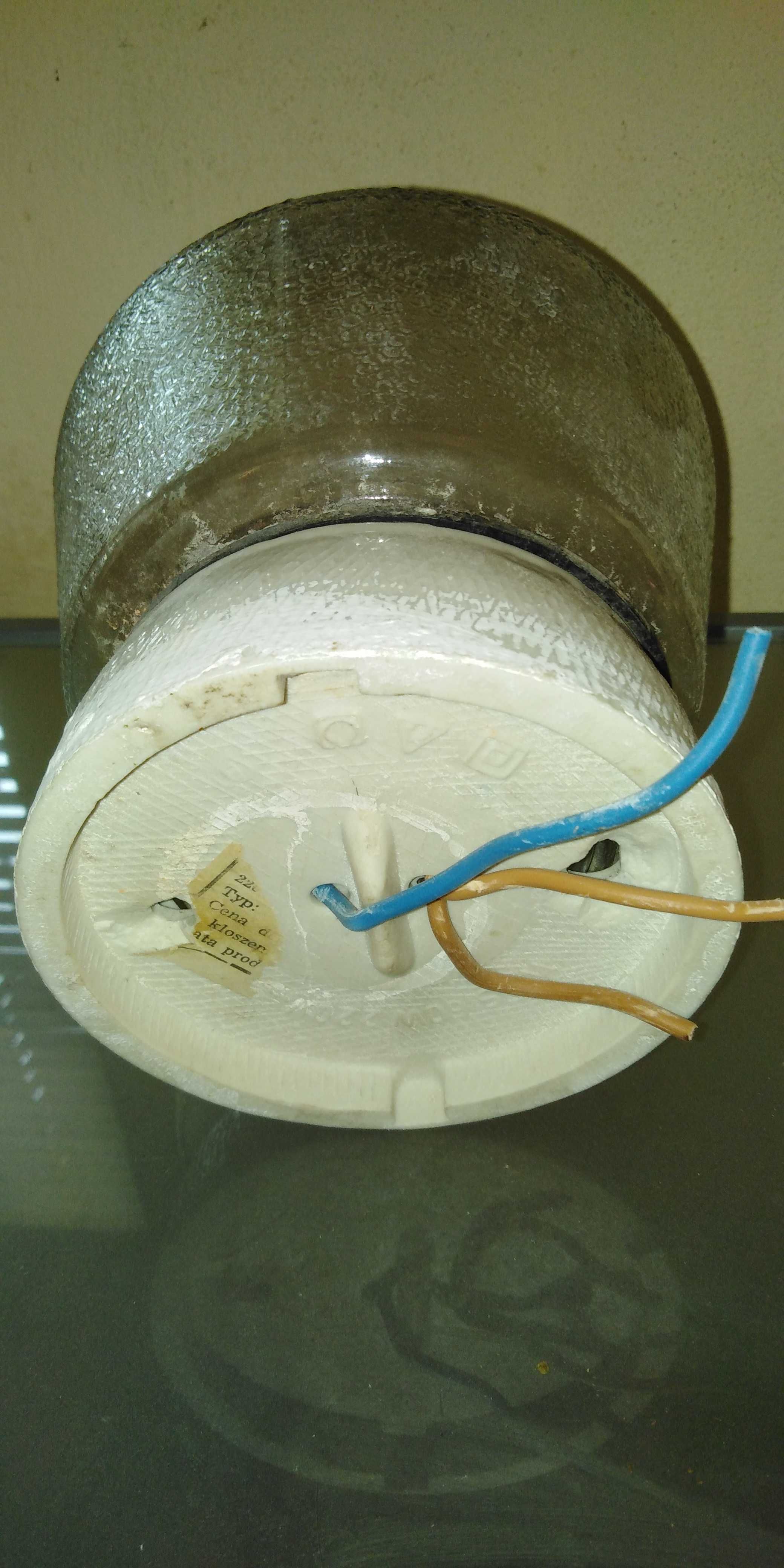 Lampa oprawa hetmetyczna prl ceramiczna