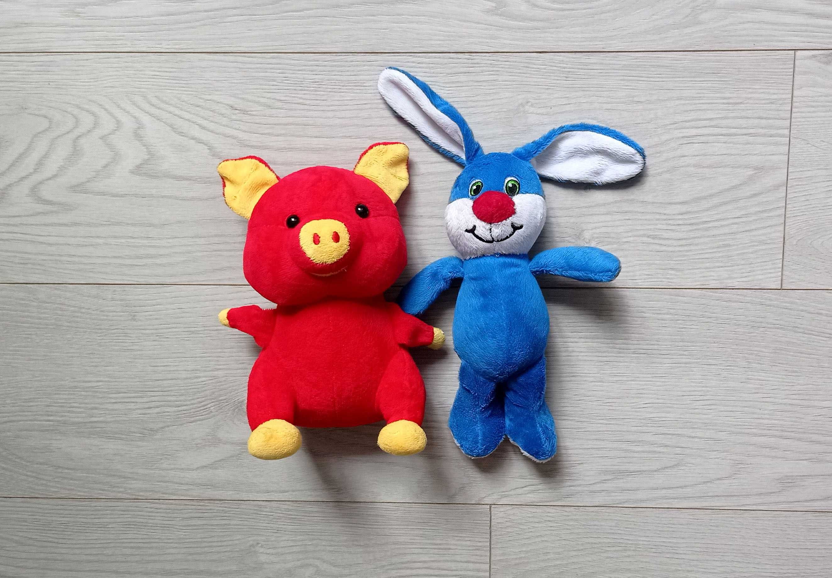 Новые Детские Мягкие Игрушки – 2шт: свинка + заяц
