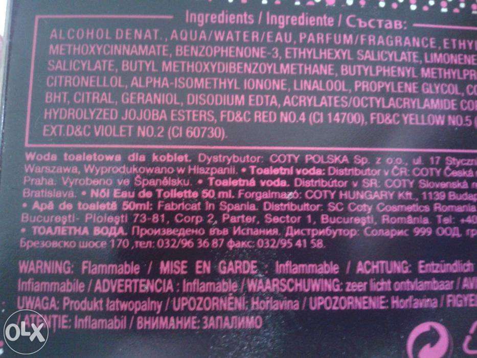 Perfumy marki COTY 50ml Super Tanio!