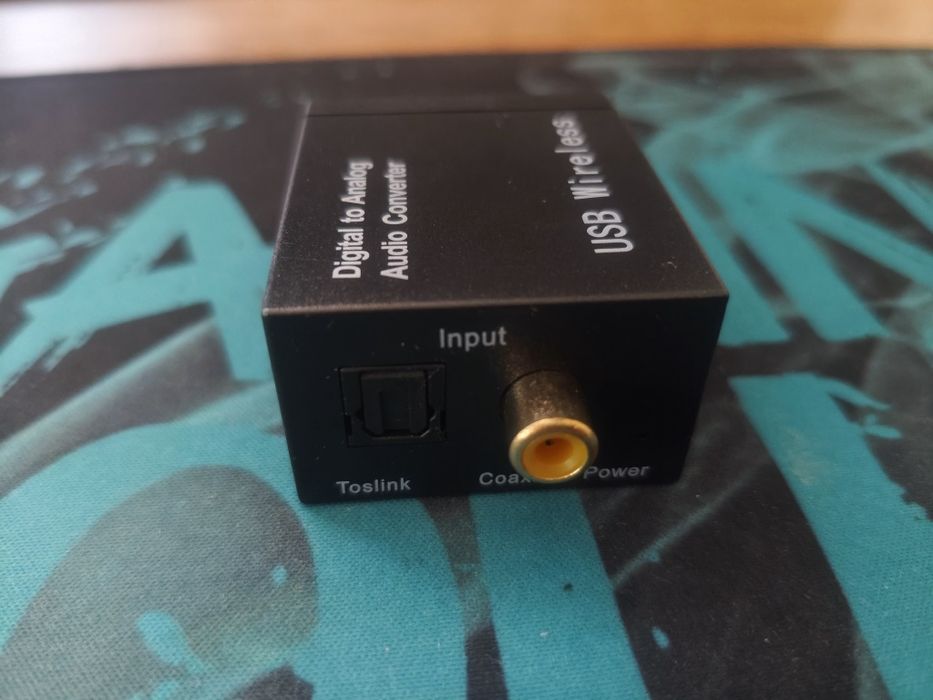 Аудіо конвектор декодер звуку з цифрового оптичного в аналоговий