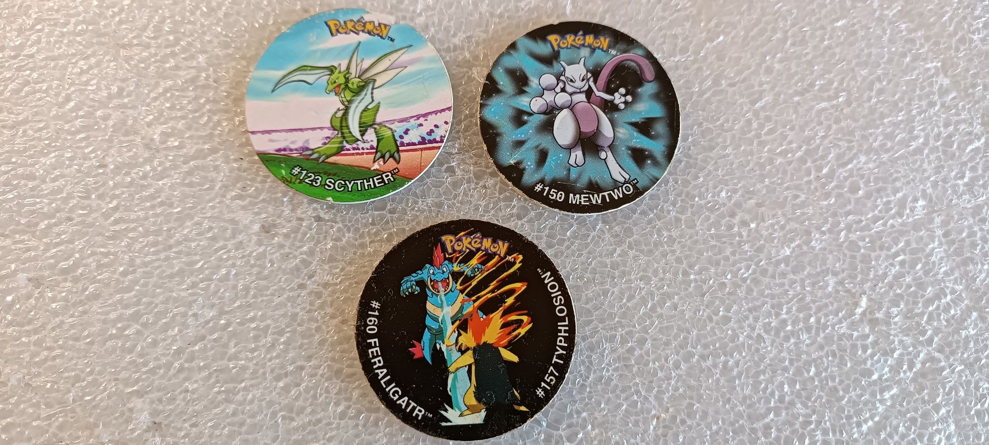 3 raros antigos Pokémon tazos da MATUTANO