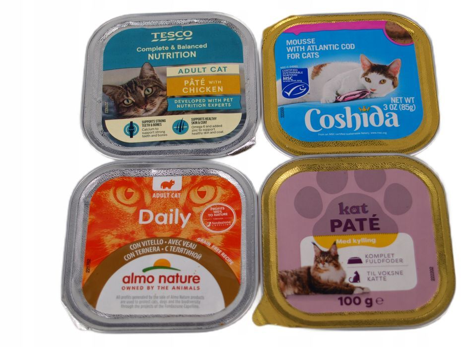 Pakiet 102Szt. Pasztecików Dla Kota Mokra Karma Największy Mix 10,2Kg