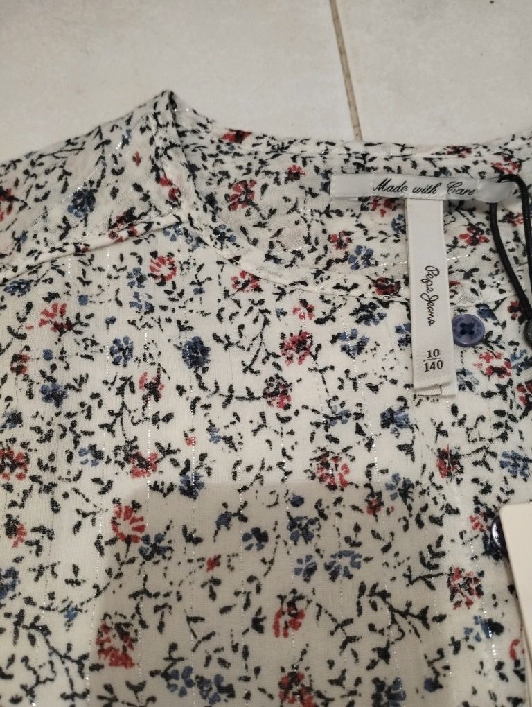 Vestido Florido Pepe Jeans Novo - 10 anos