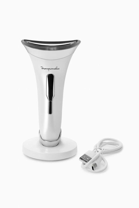 Masażer do twarzy szyi LED EMS 45°C elektroniczny lifting odmładzający