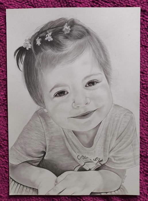 Portret rysunek ze zdjęcia